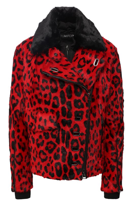 

Двусторонняя куртка из меха козы Tom Ford, Красный