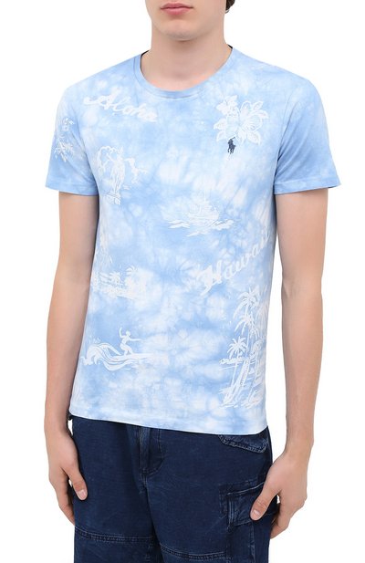 Хлопковая футболка POLO RALPH LAUREN, арт. 710803480, фото 3