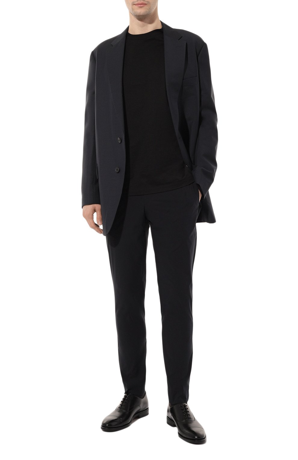 Брюки PAL ZILERI синего цвета по цене 29150 руб., арт. W31NW421A/IP227, фото 2 Брюки PAL ZILERI, арт. W31NW421A/IP227, фото 2