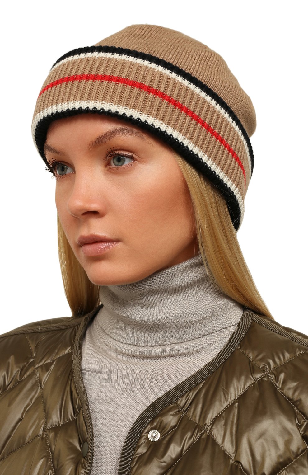 Шапка из кашемира и хлопка BURBERRY, арт. 8049548, фото 2