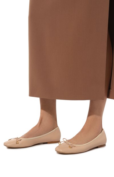 Кожаные балетки lou ODISSI бежевого цвета по цене 37150 руб., арт. 0D43090A 20136, фото 3 Кожаные балетки lou ODISSI, арт. 0D43090A 20136, фото 3