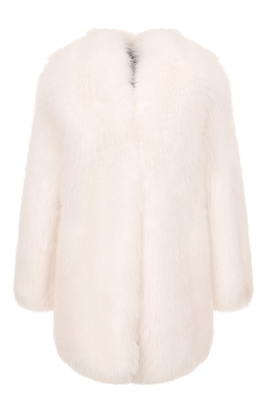 Шуба из лисы Giulia Gurman J3W44 Белый J3W44