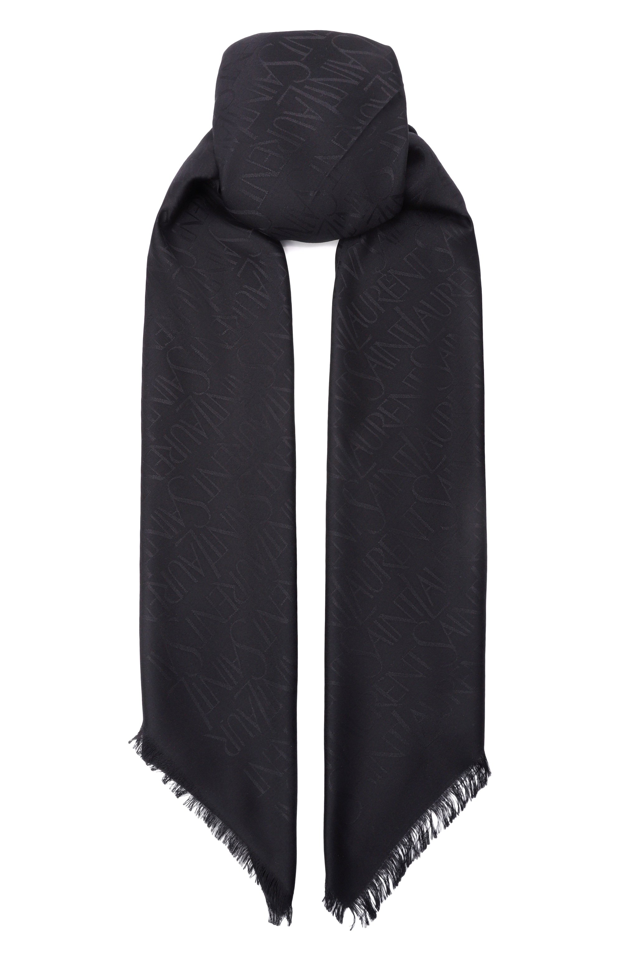 Шаль из шелка и шерсти SAINT LAURENT, арт. 737930/3YN21, фото 1