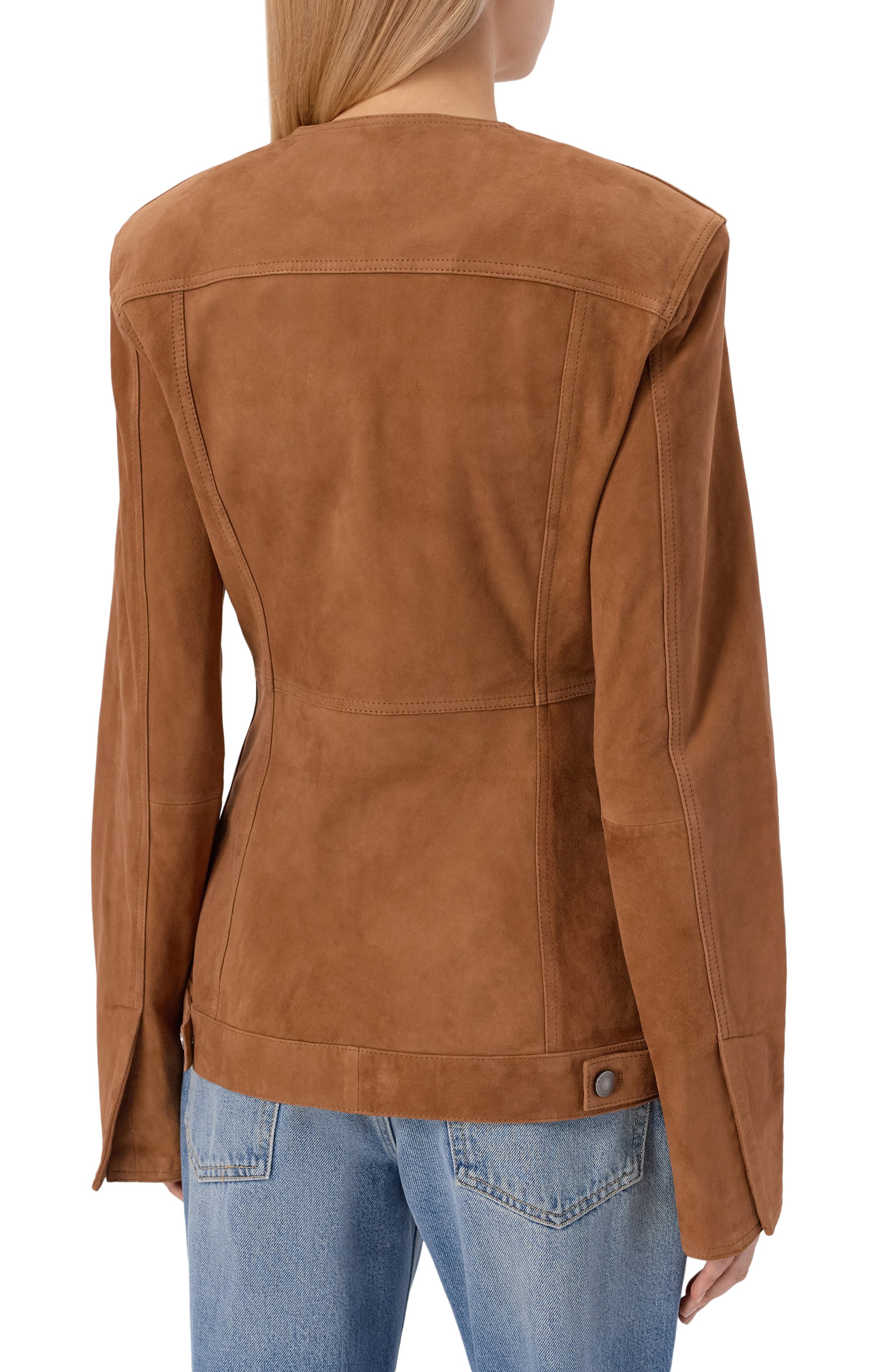 Замшевая куртка HAIKURE, арт. HEW09117PL005TP/TEMPLE SUEDE, фото 4