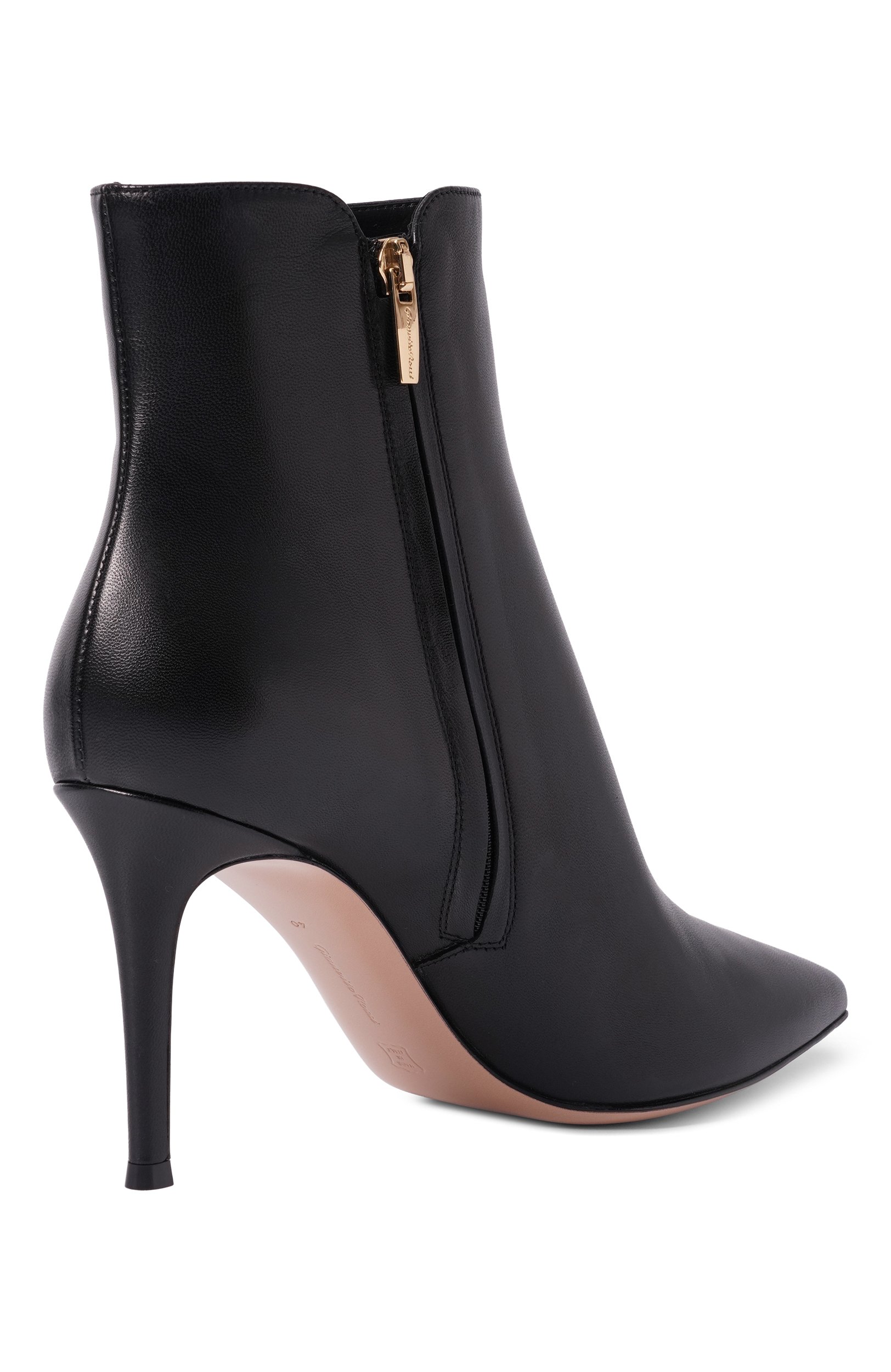 Кожаные ботильоны levy 85 GIANVITO ROSSI черного цвета по цене 157000 руб., арт. G70321.85RIC.NAPNER0, фото 5 Кожаные ботильоны levy 85 GIANVITO ROSSI, арт. G70321.85RIC.NAPNER0, фото 5