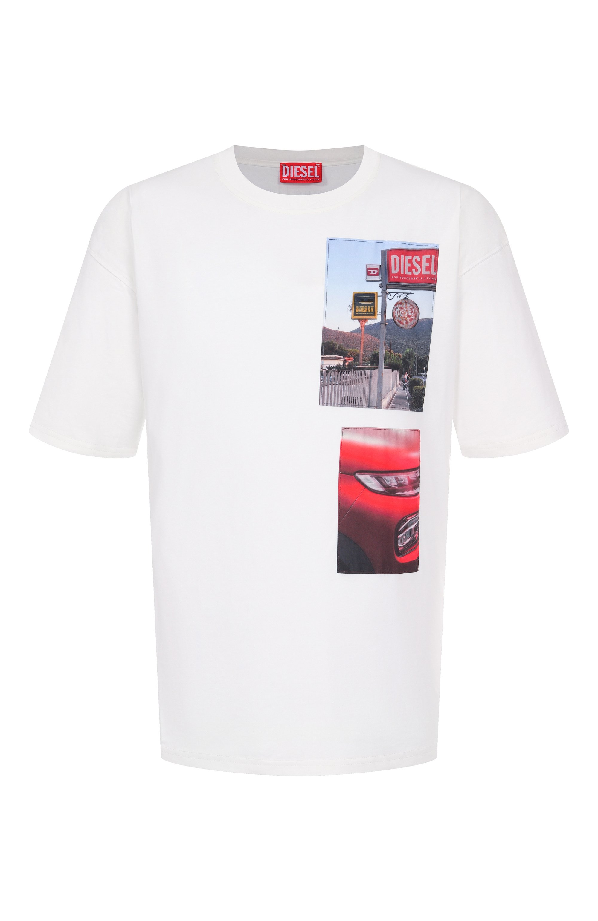 Хлопковая футболка DIESEL, арт. A19467/0PLAT, фото 1