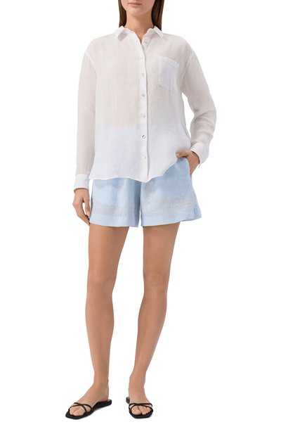 Льняные шорты 120% LINO, арт. 33ALIW29BR/000G465, фото 2