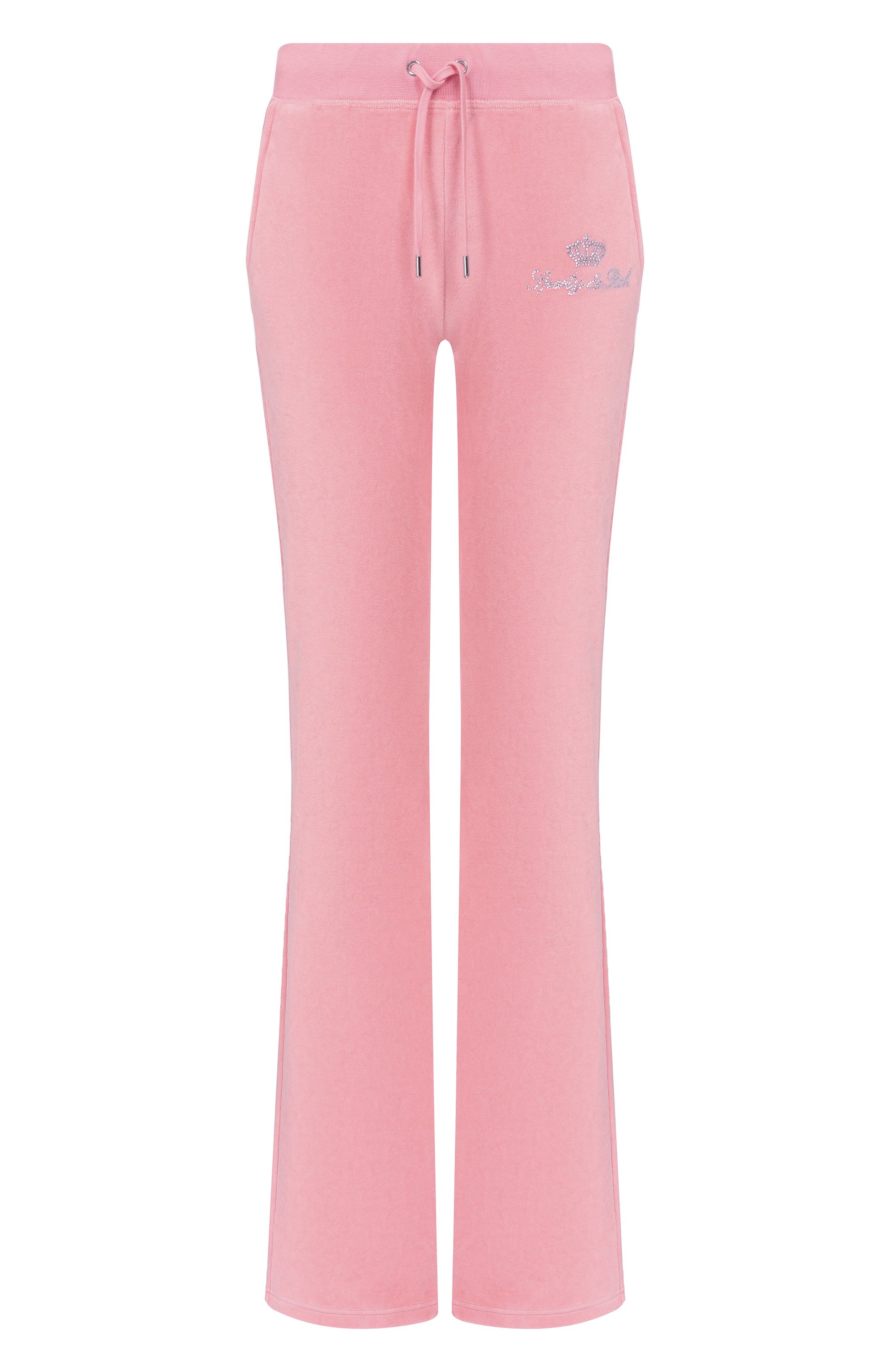 Хлопковые брюки SPORTY AND RICH, арт. PA067716689PI07/JUICY SCRIPT VEL0UR SWEATPANT, фото 1