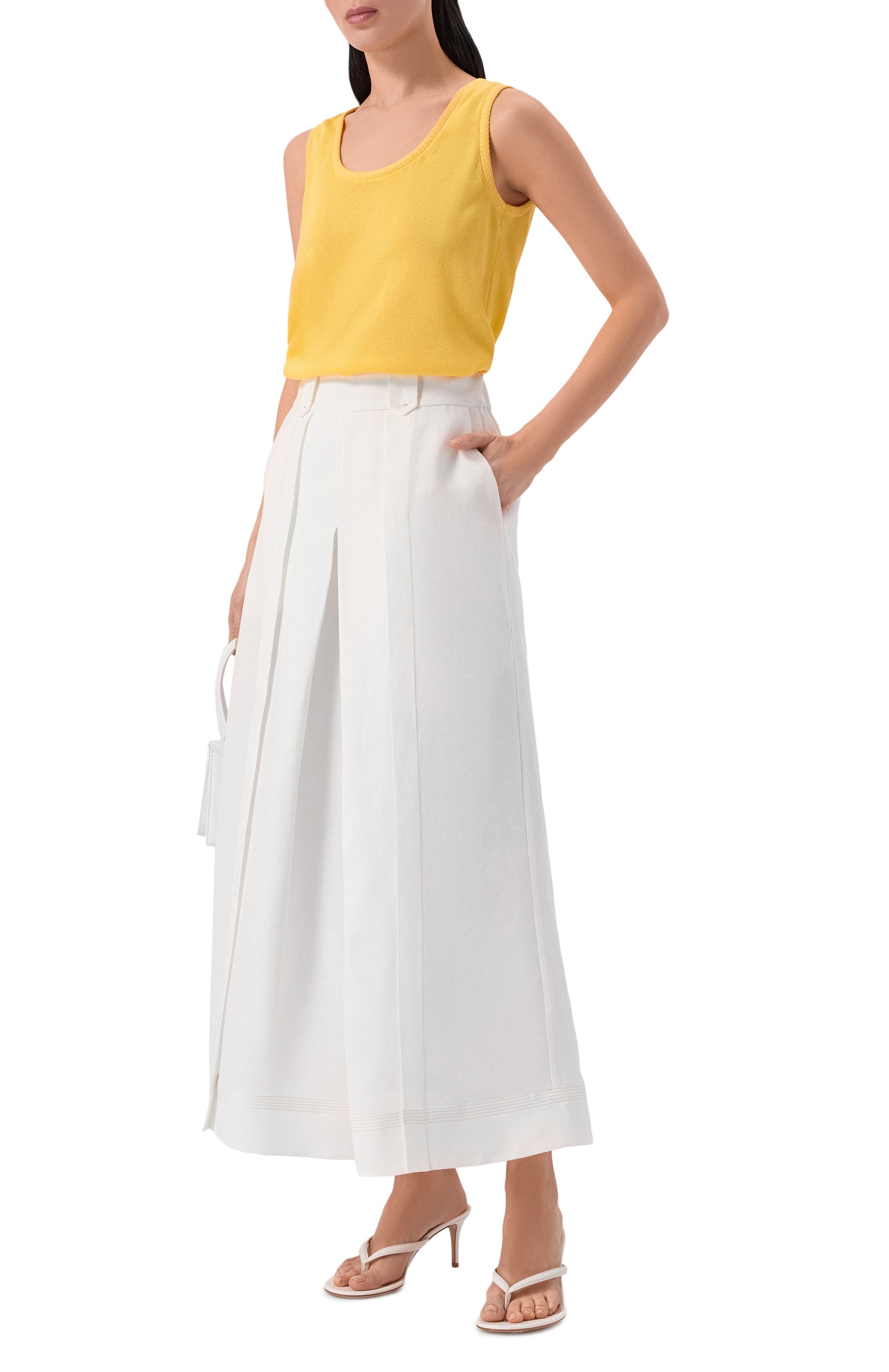 Брюки изо льна и вискозы FREEAGE, арт. WS26.PT189.2070.100, фото 2