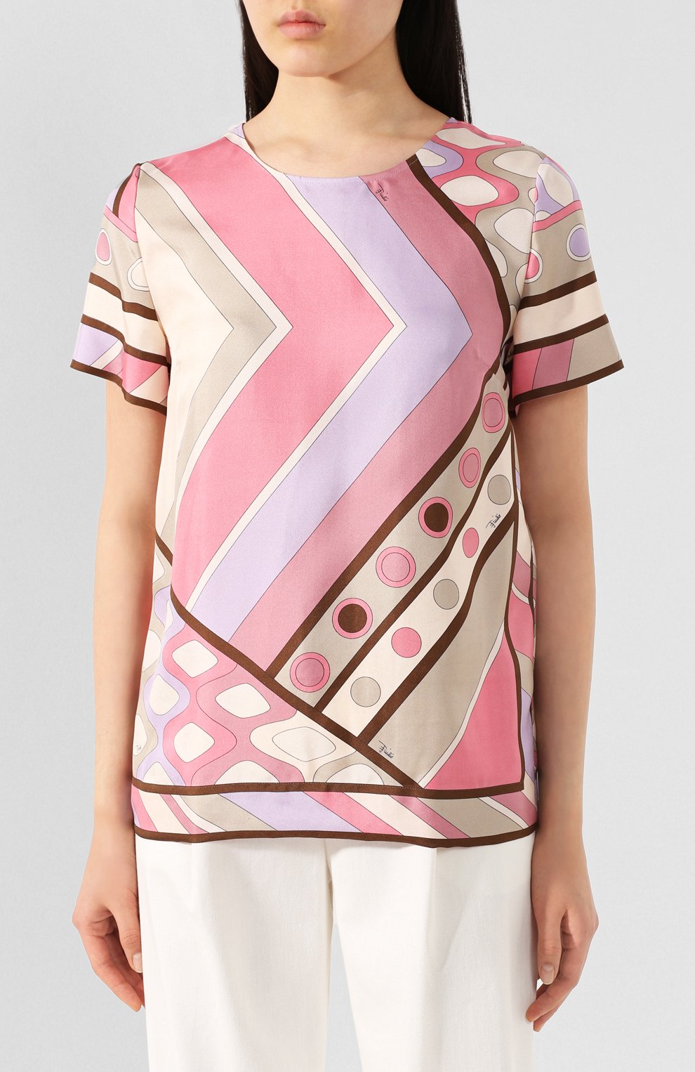 Шелковый топ EMILIO PUCCI, арт. 0HRM20/0H741, фото 3