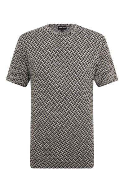 Мужская футболка из вискозы GIORGIO ARMANI, арт. 3DSM77/SJEGZ