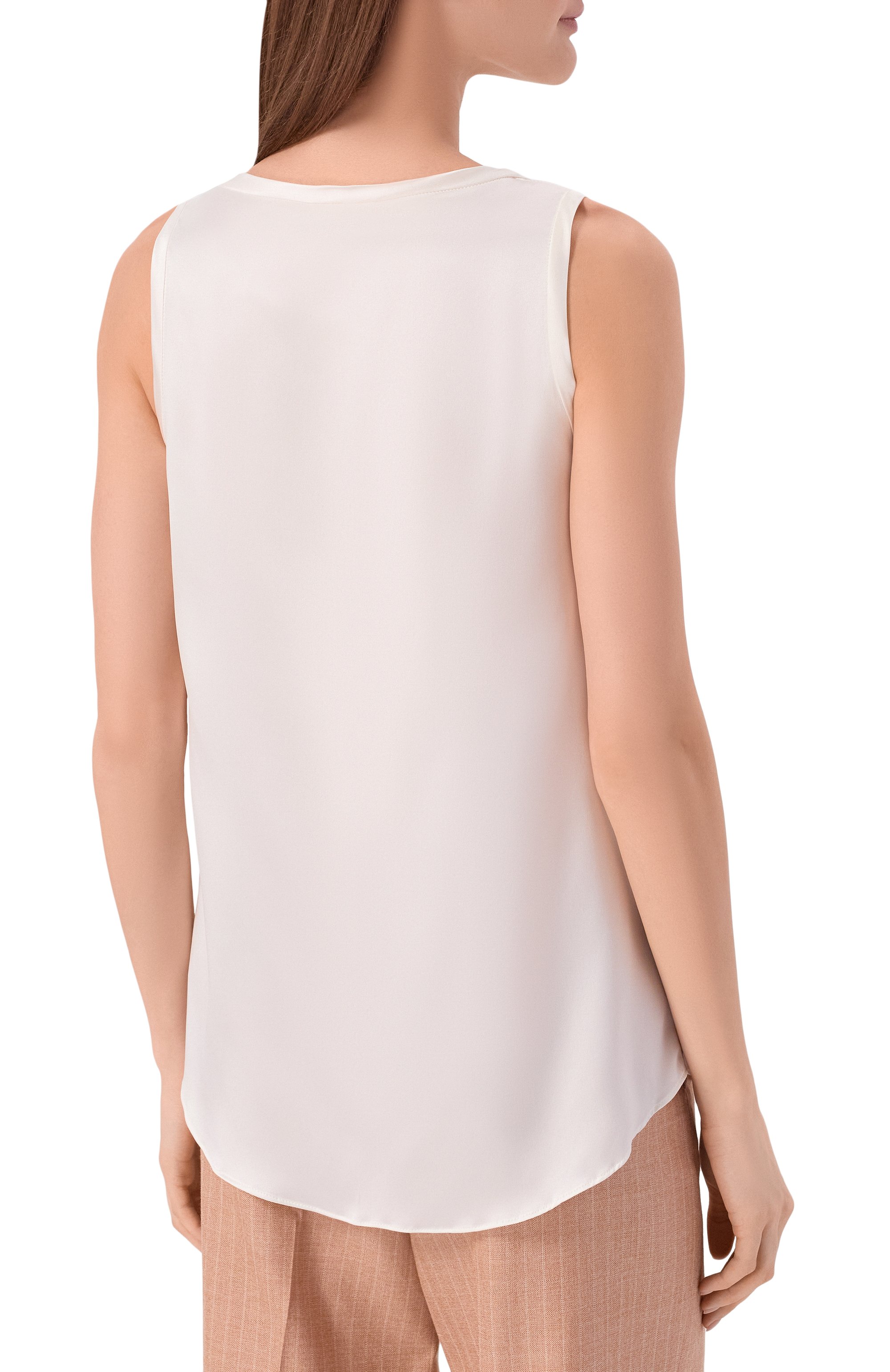 Атласный топ BRUNELLO CUCINELLI, арт. MPC59E0600, фото 4