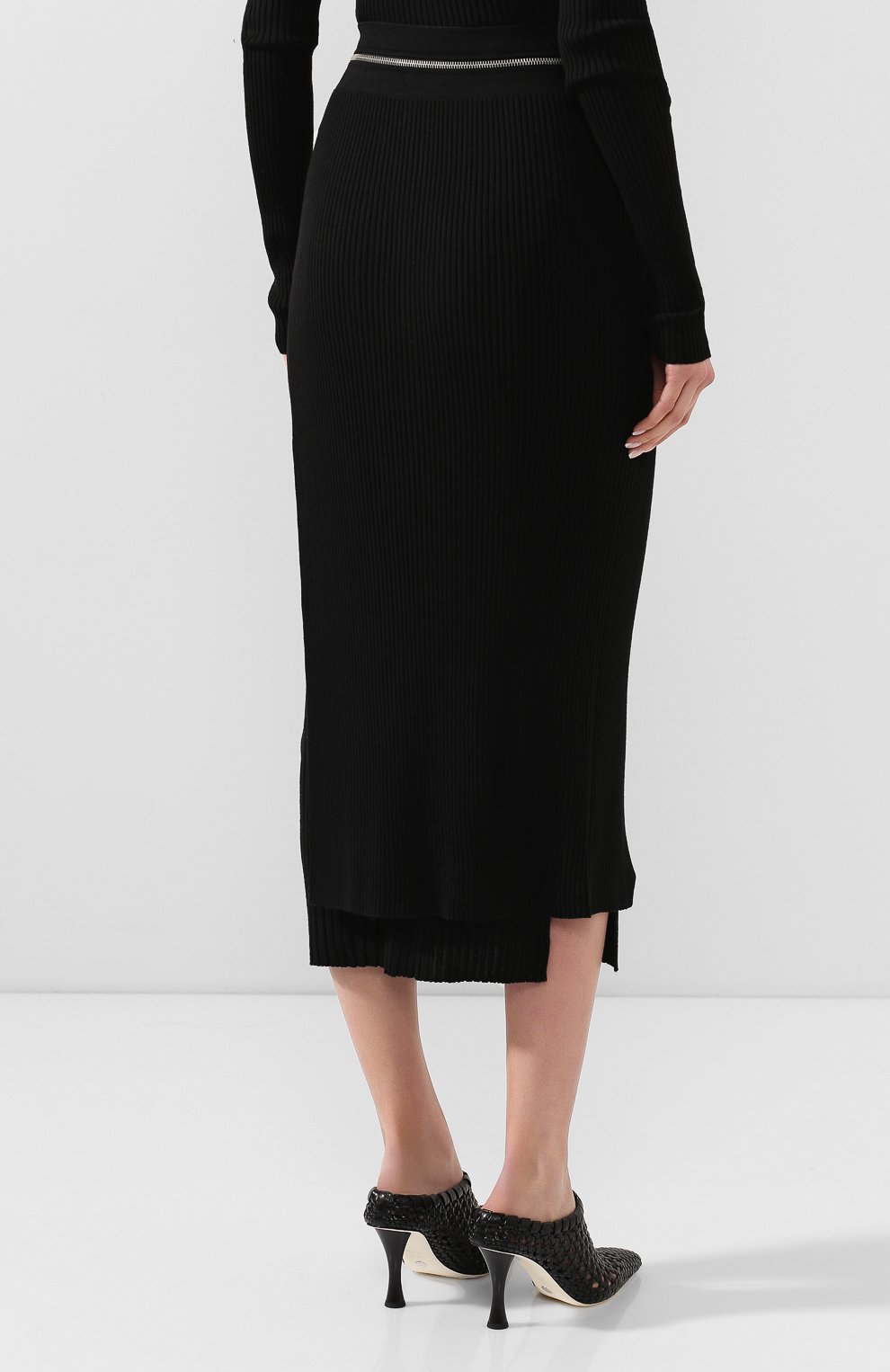 Юбка из смеси вискозы и шерсти HELMUT LANG, арт. K01HW706, фото 4