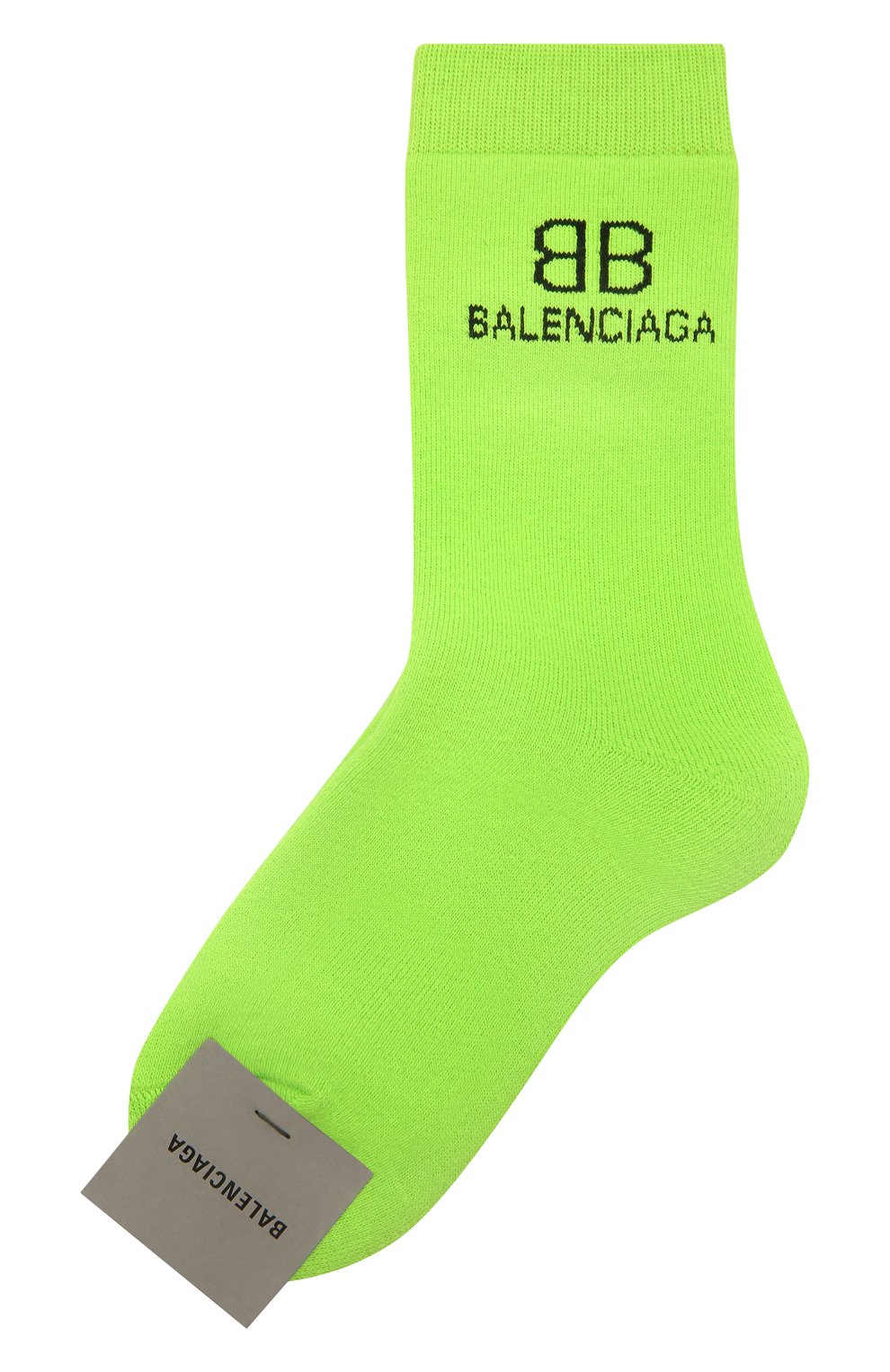 Носки BALENCIAGA зеленого цвета по цене 8995 руб., арт. 640610/3A4B5, фото 1 Носки BALENCIAGA, арт. 640610/3A4B5, фото 1