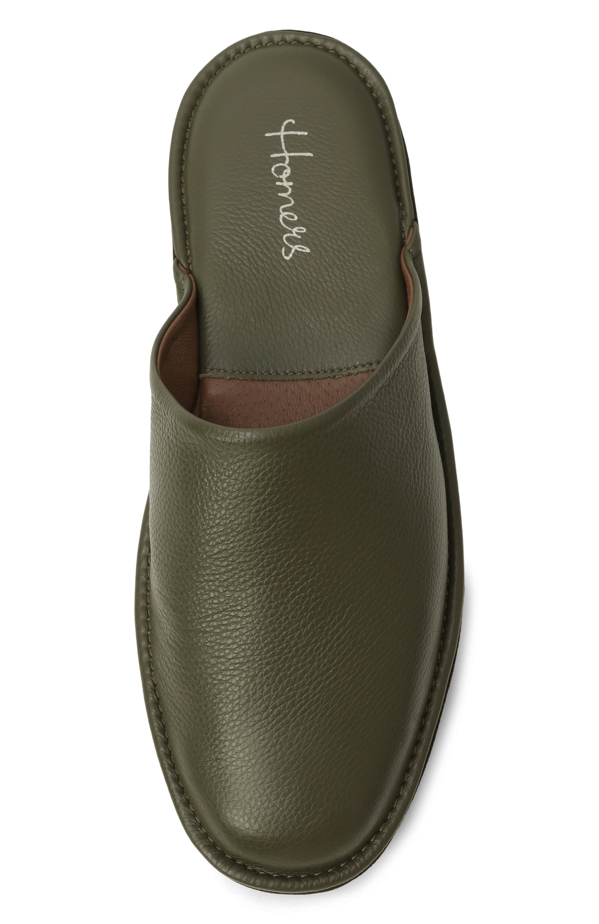 Кожаные домашние туфли HOMERS AT HOME, арт. 12045/BUFALIN0, фото 6