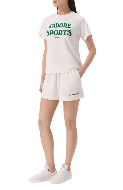 Женская хлопковая футболка SPORTY AND RICH, арт. T012273702WH01