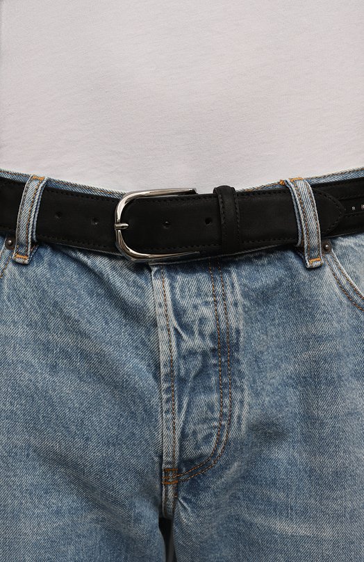 Замшевый ремень Paul&Shark 14316021 Чёрный  14316021 Фото 2