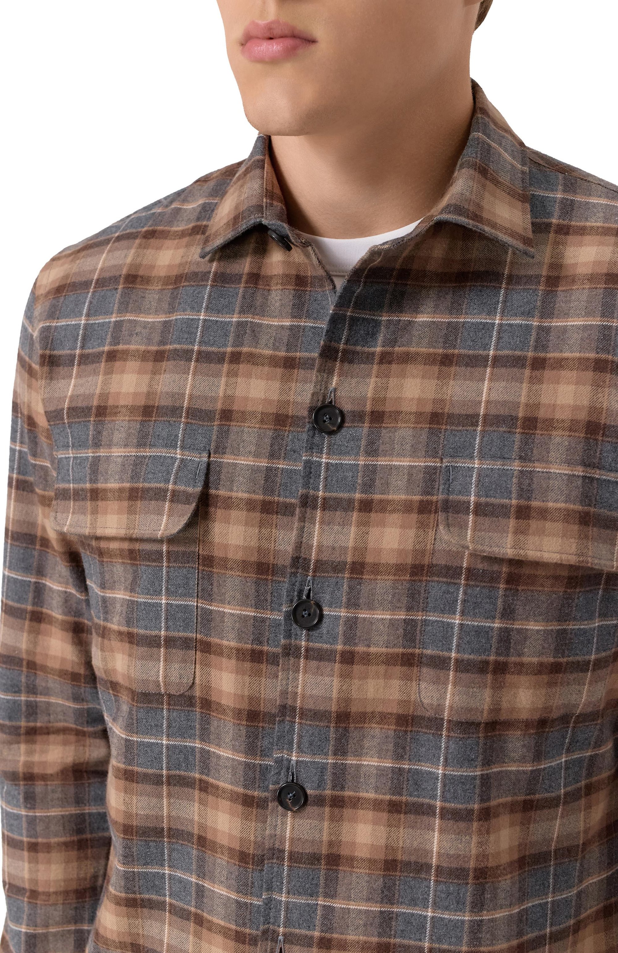 Хлопковая рубашка VAN LAACK разноцветного цвета по цене 28400 руб., арт. VL-REYDIN-03K/156644/3XL-6XL, фото 5 Хлопковая рубашка VAN LAACK, арт. VL-REYDIN-03K/156644/3XL-6XL, фото 5