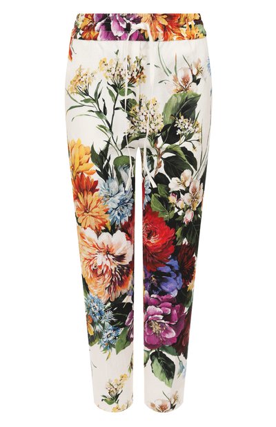 Женские брюки из хлопка и вискозы DOLCE & GABBANA, арт. FTDCZT/FSRQU