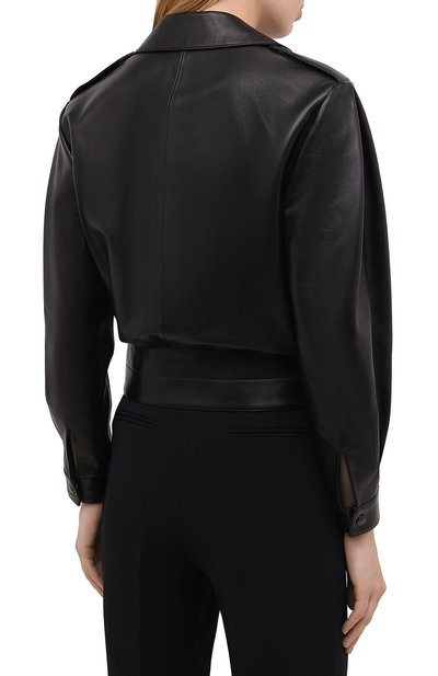 Кожаная куртка SAINT LAURENT, арт. 636922/YCDF2, фото 4