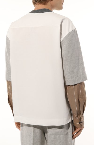Комбинированный свитшот DRIES VAN NOTEN, арт. 242-020746-9261, фото 4