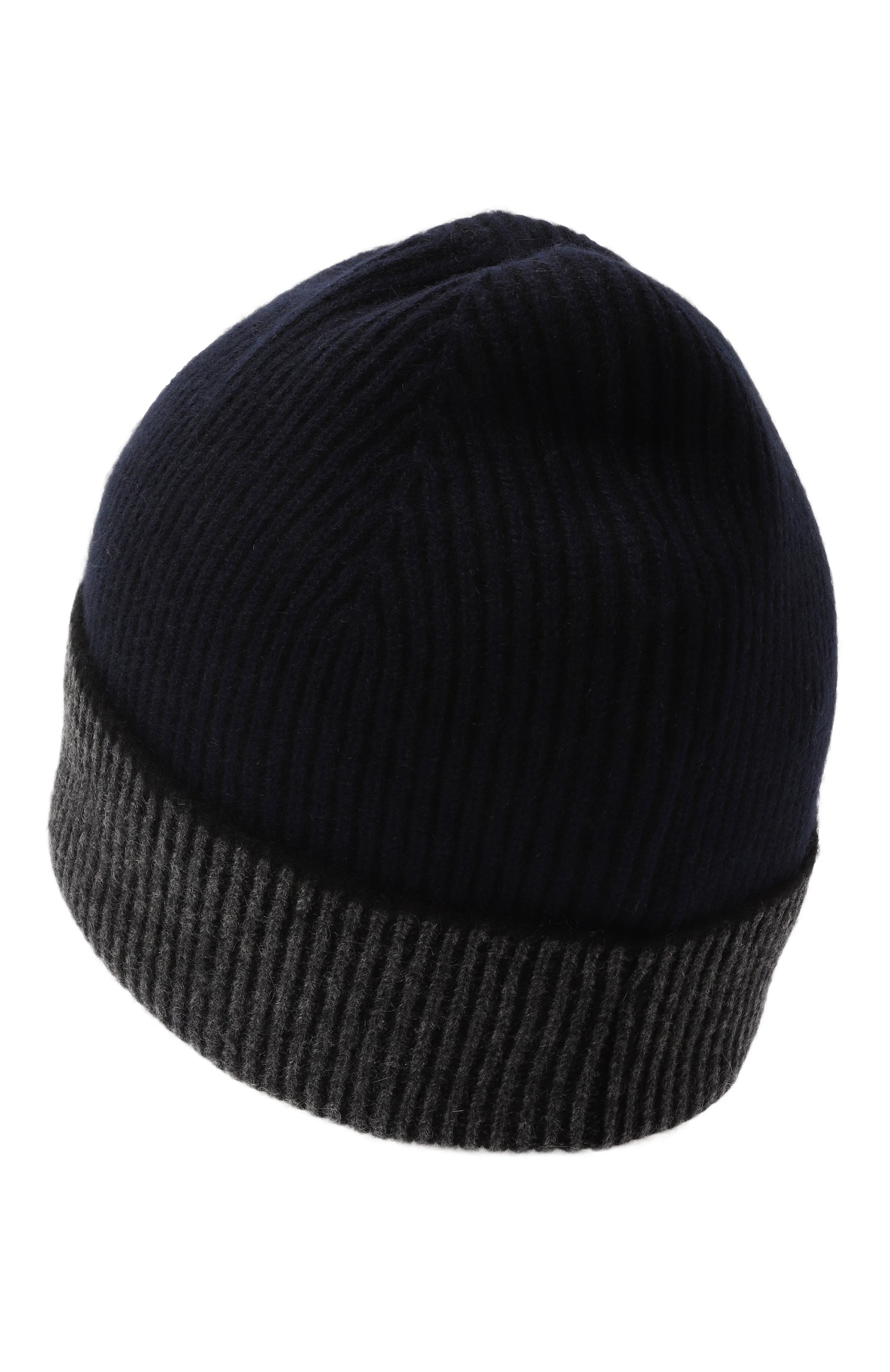 Кашемировая шапка ZEGNA темно-синего цвета по цене 61550 руб., арт. BNI/UEAT02A8, фото 2 Кашемировая шапка ZEGNA, арт. BNI/UEAT02A8, фото 2