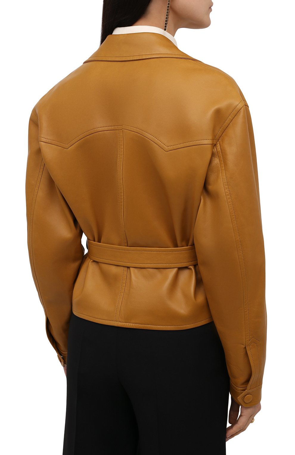 Кожаный жакет SAINT LAURENT, арт. 658269/YCDJ2, фото 4