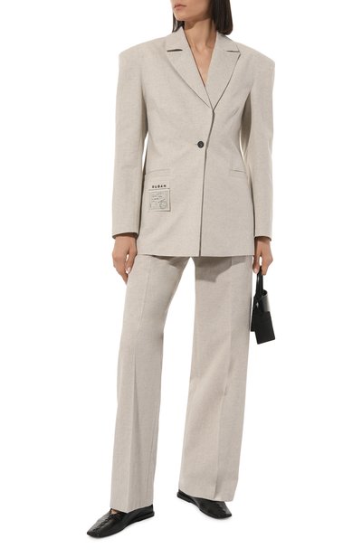 Льняной жакет RUBAN молочного цвета по цене 69700 руб., арт. RSS23-3.2.45.10, фото 2 Льняной жакет RUBAN, арт. RSS23-3.2.45.10, фото 2