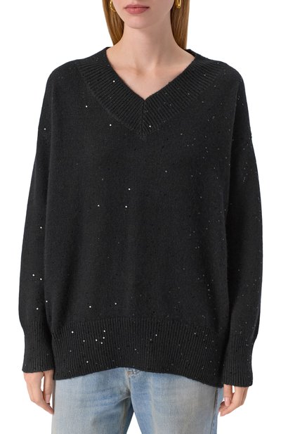 Свитер из кашемира и шелка BRUNELLO CUCINELLI, арт. M73539922, фото 3