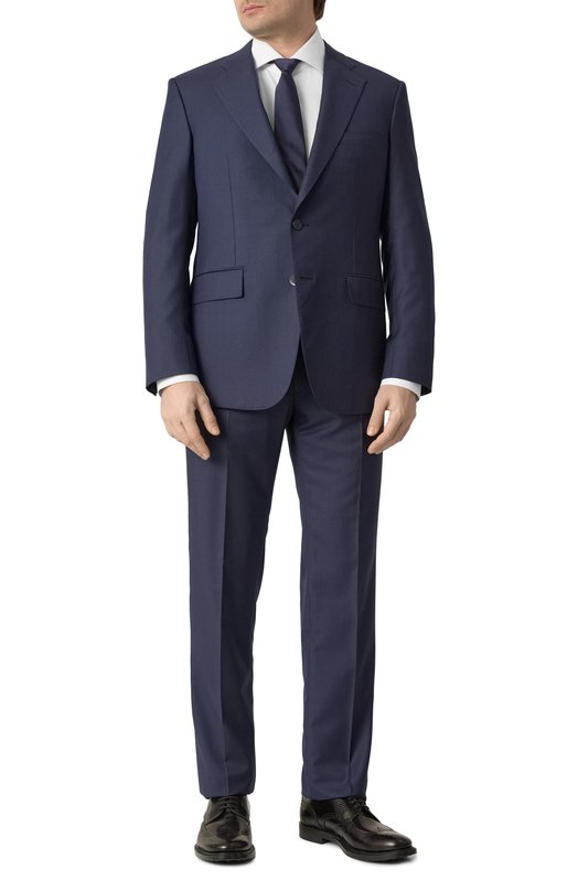 Шерстяной костюм Stefano Ricci M1SF432220/W0017S/64 Синий M1SF432220/W0017S/64
