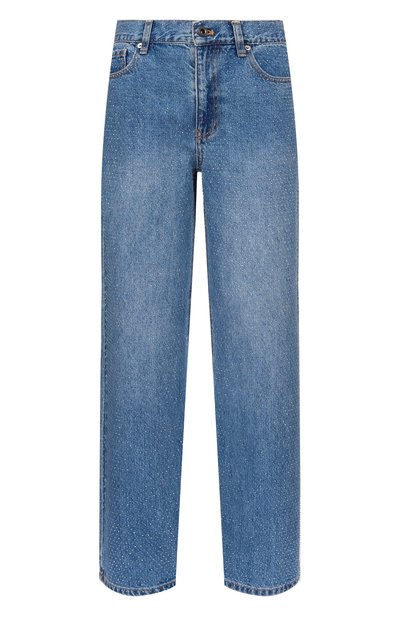 Женские джинсы с отделкой стразами  SELF-PORTRAIT, арт. RS26813PABL