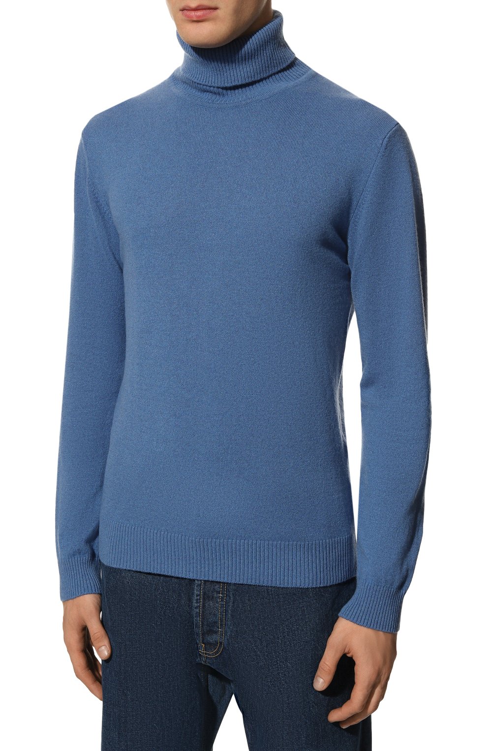 Кашемировая водолазка DANIELE FIESOLI синего цвета по цене 42050 руб., арт. WS 3002, фото 3 Кашемировая водолазка DANIELE FIESOLI, арт. WS 3002, фото 3