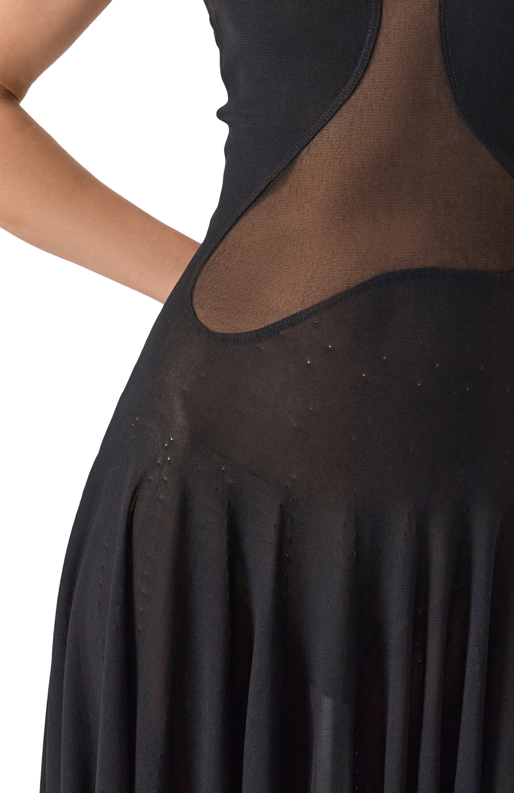 Платье из вискозы ALAIA, арт. AA9R2653K061A, фото 5