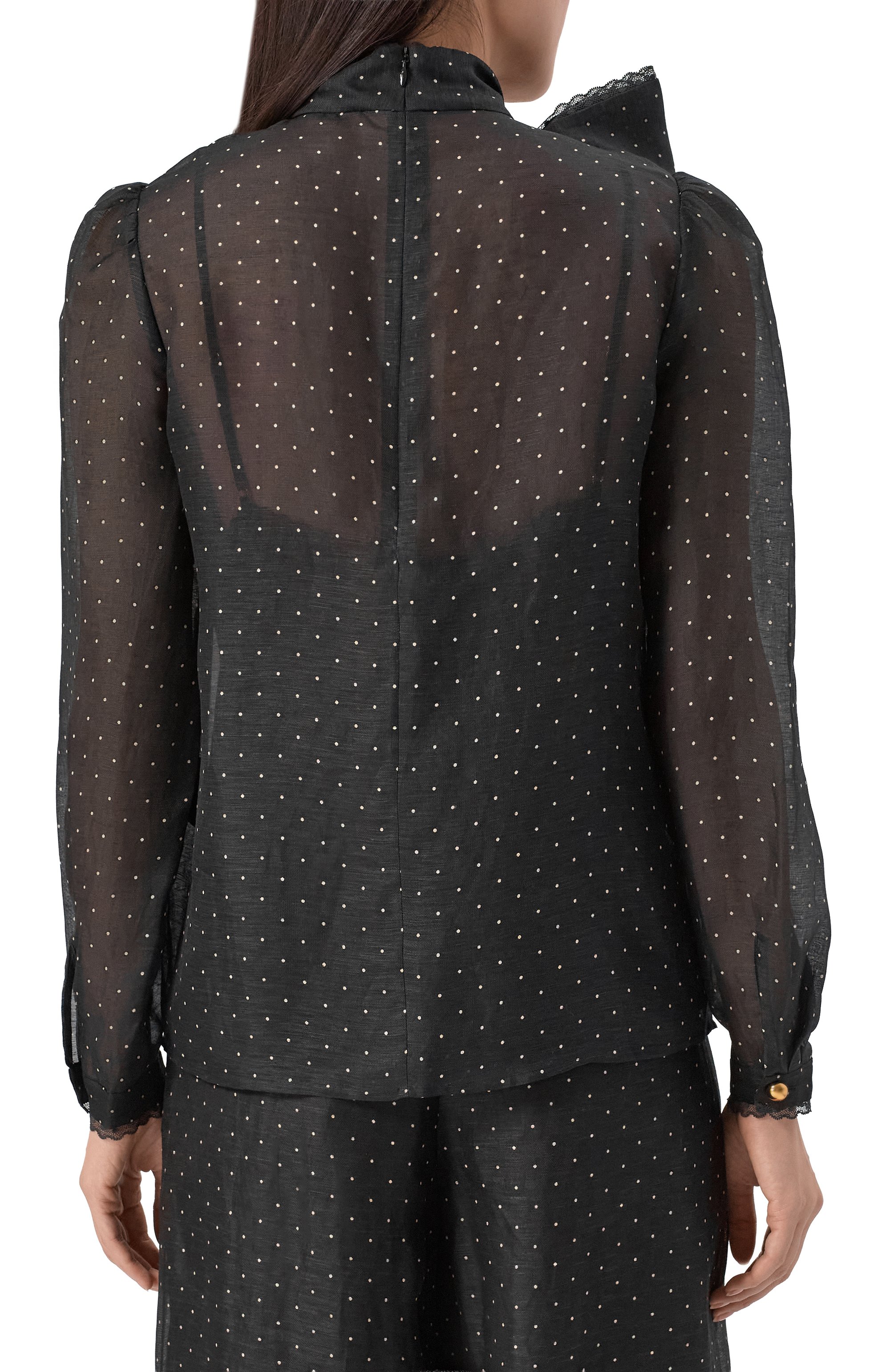 Блузка изо льна и шелка ZIMMERMANN, арт. 5234TF253, фото 4