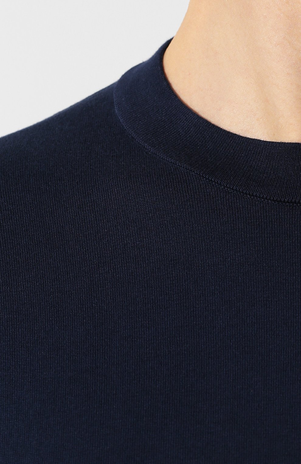 Хлопковый джемпер FIORONI темно-синего цвета по цене 41300 руб., арт. MK20260A2, фото 5 Хлопковый джемпер FIORONI, арт. MK20260A2, фото 5