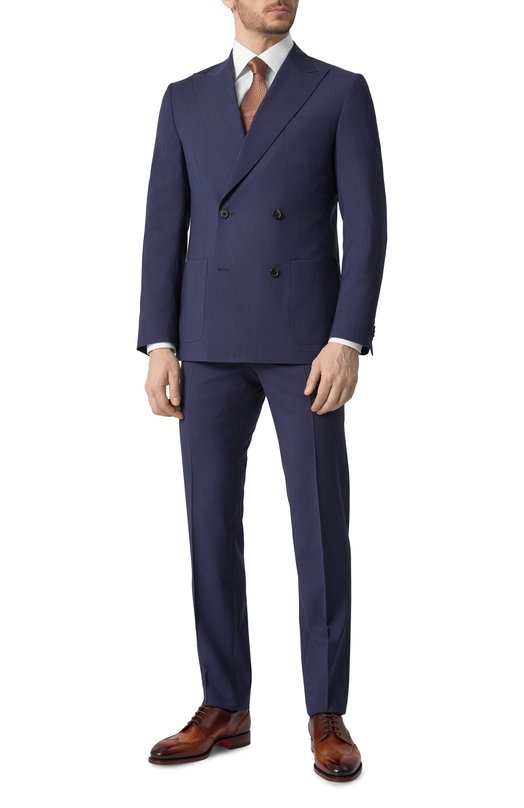 Шерстяной костюм Corneliani 25X009-2517423_SET Синий  25X009-2517423_SET Фото 2