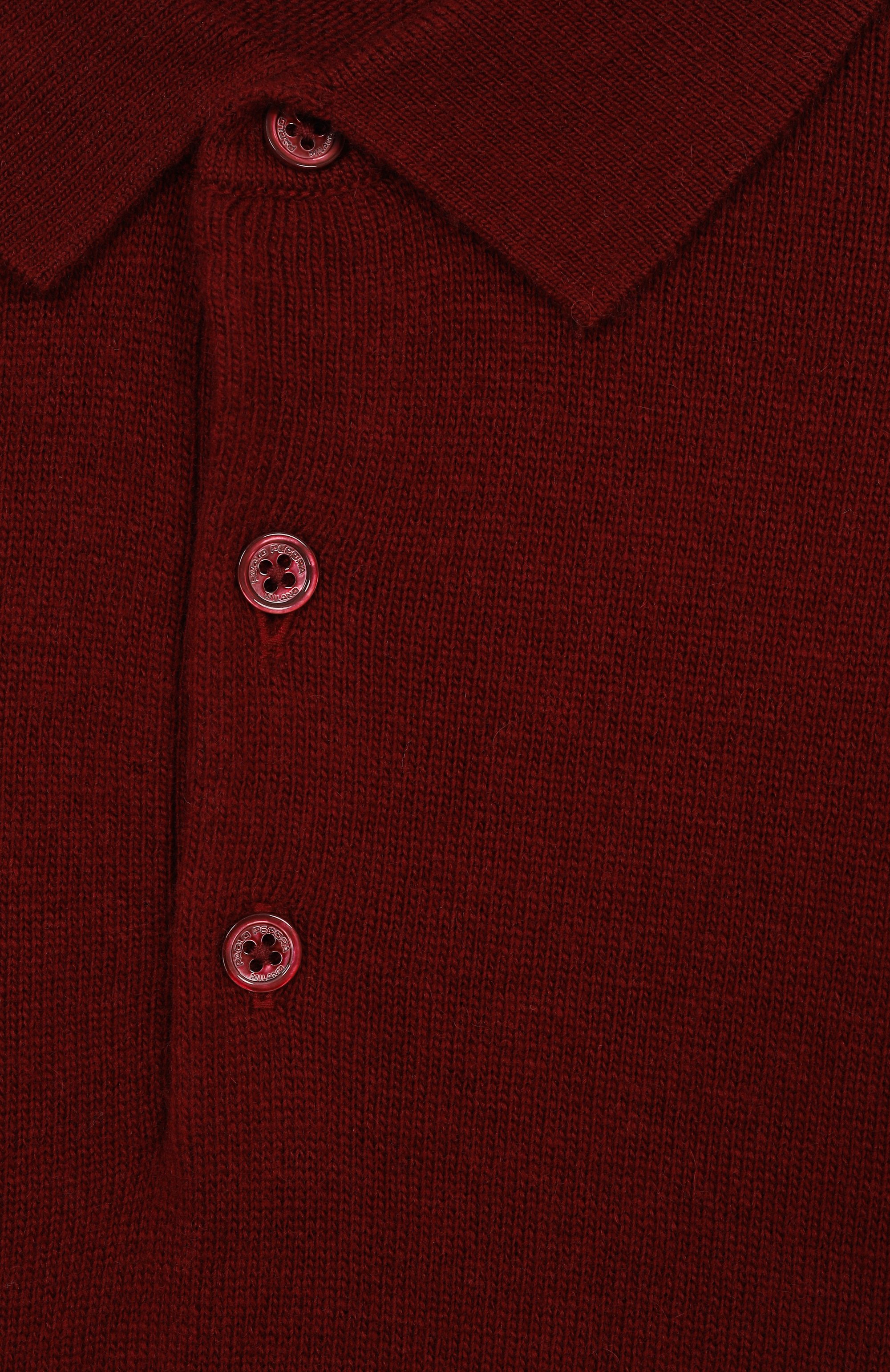 Поло PAOLO PECORA MILANO бордового цвета по цене 21450 руб., арт. PP4086/14-16, фото 3 Поло PAOLO PECORA MILANO, арт. PP4086/14-16, фото 3