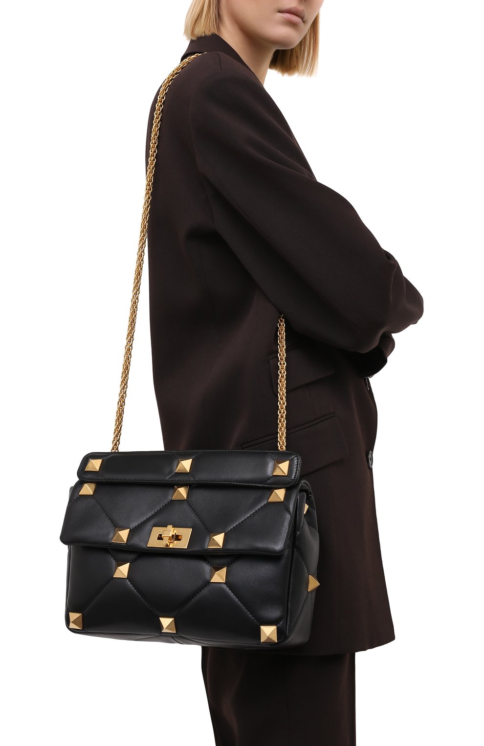 Сумка roman stud large VALENTINO, арт. VW2B0I60/BSF, фото 4