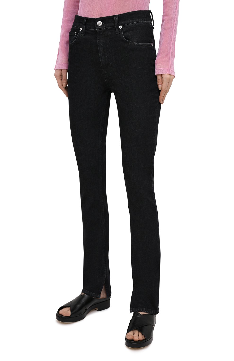 Джинсы HELMUT LANG черного цвета по цене 34200 руб., арт. K10DW201, фото 3 Джинсы HELMUT LANG, арт. K10DW201, фото 3