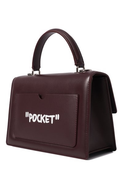 Сумка jitney 1.4 OFF-WHITE бордового цвета по цене 173500 руб., арт. 0WWNP05F26LT01, фото 4 Сумка jitney 1.4 OFF-WHITE, арт. 0WWNP05F26LT01, фото 4