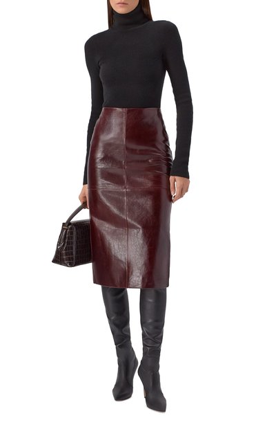 Кожаная юбка SPORTMAX, арт. AFA, фото 2