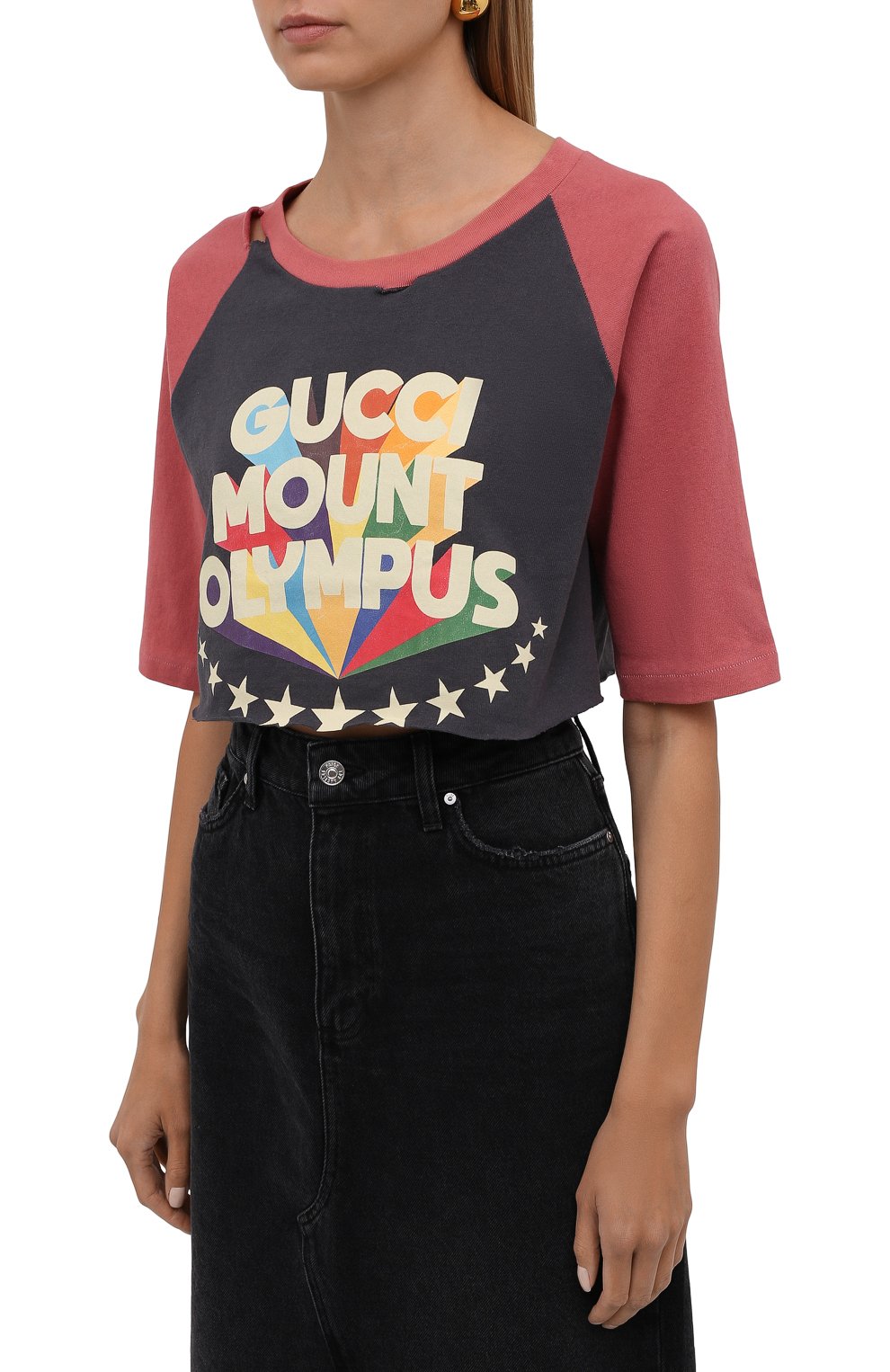 Хлопковая футболка GUCCI, арт. 653290/XJDJY, фото 3