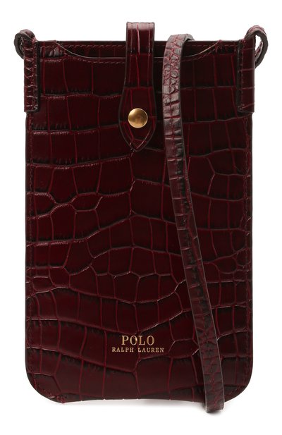 Кожаный чехол для телефона POLO RALPH LAUREN бордового цвета по цене 18800 руб., арт. 427839557, фото 5 Кожаный чехол для телефона POLO RALPH LAUREN, арт. 427839557, фото 5