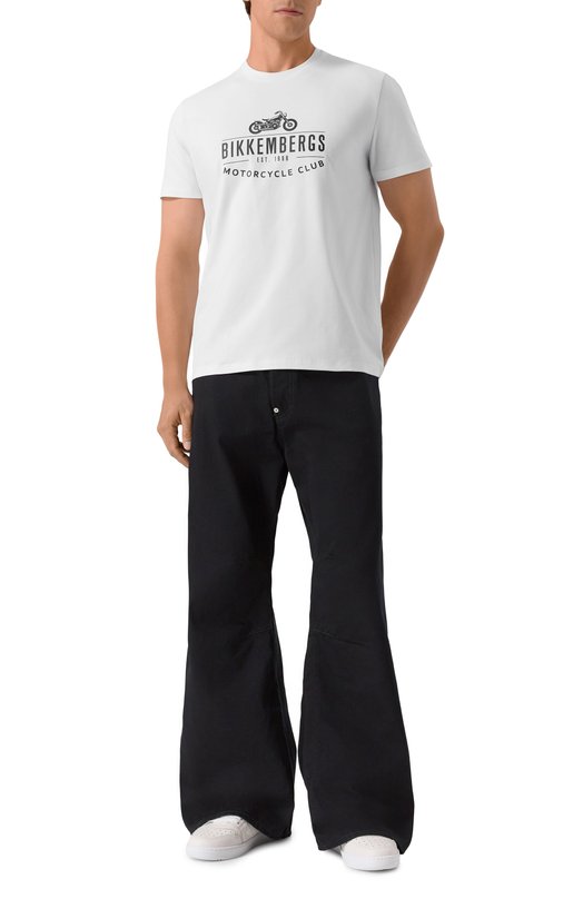Хлопковая футболка Dirk Bikkembergs BMT1211 Белый  BMT1211 Фото 2