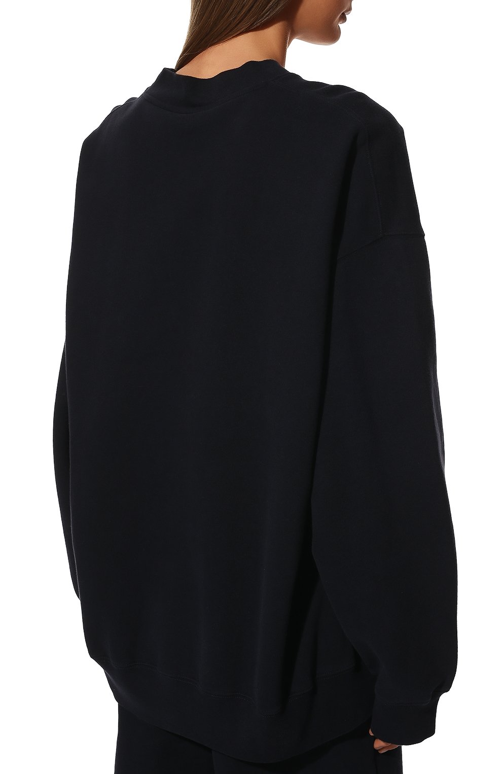 Хлопковый свитшот BALENCIAGA темно-синего цвета по цене 96250 руб., арт. 671125/TLV60, фото 4 Хлопковый свитшот BALENCIAGA, арт. 671125/TLV60, фото 4