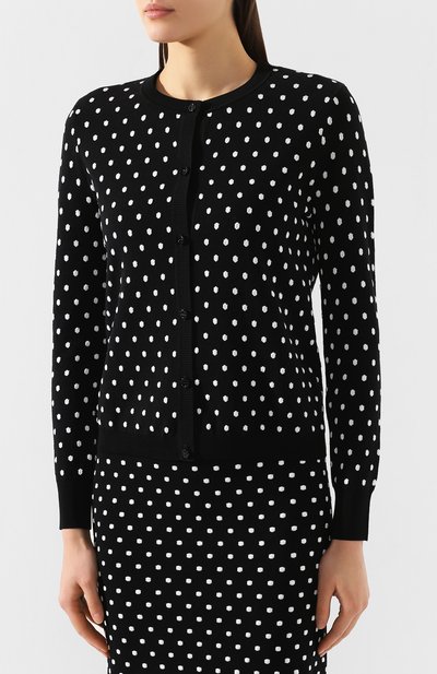 Кардиган из вискозы ESCADA SPORT черно-белого цвета по цене 46850 руб., арт. 5031941, фото 3 Кардиган из вискозы ESCADA SPORT, арт. 5031941, фото 3