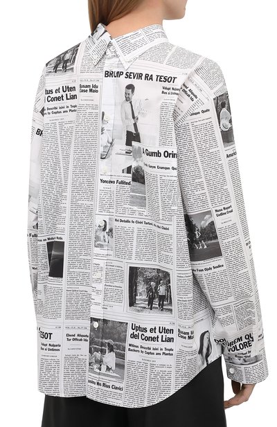 Хлопковая рубашка BALENCIAGA, арт. 642302/TJLJ2, фото 4