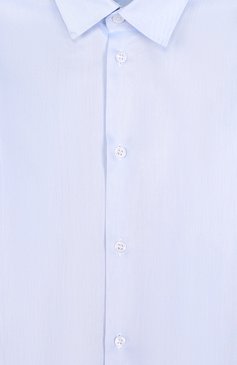 Детская хлопковая рубашка DAL LAGO голубого цвета, арт. N402/1165/7-12 | Фото 3 (Материал внешний: Хлопок; Рукава: Длинные; Принт: Без принта; Случай: Формальный; Статус проверки: Проверена категория; Мальчики-школьная форма: Рубашки; Материал сплава: Проставлено, Проверено; Драгоценные камни: Проставлено; Стили: Классический)