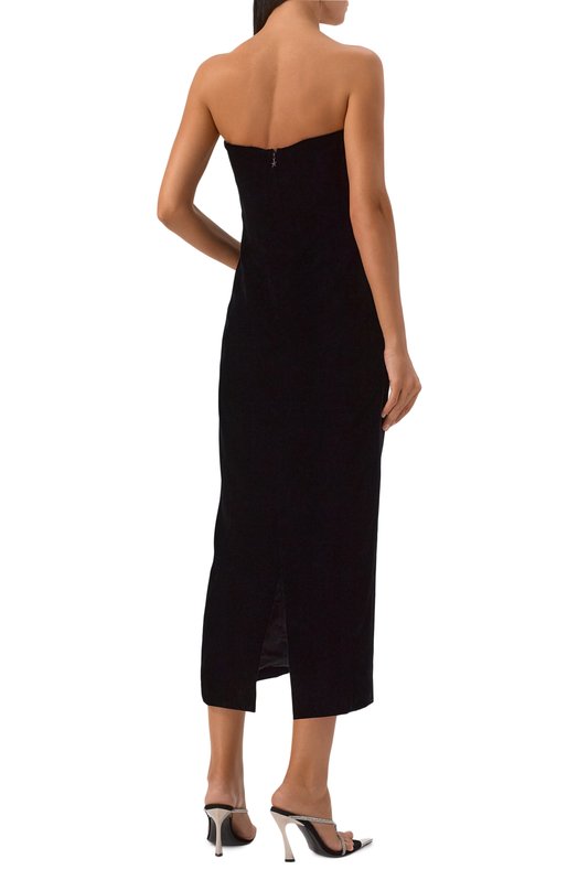 Бархатное платье Mugler 25F1R01708477 Чёрный  25F1R01708477 Фото 4