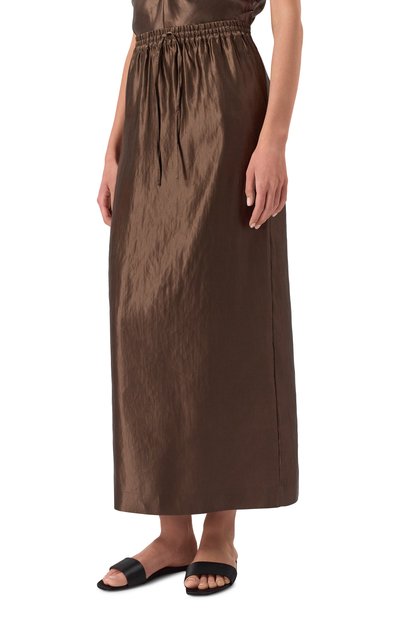 Юбка изо льна и шелка LOULOU DE SAISON, арт. LIAM, фото 3